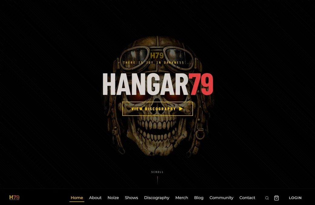 Hangar 79 Productions, a music studio running on Studio250